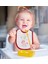 Kids I'm Cute Tasarımlı Kırmızı Bebek Mama Önlüğü-1 2