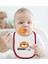 Kids Roar Tasarımlı Kırmızı Bebek Mama Önlüğü-1 2