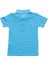 Turkuaz Kısa Kol Düz Yakalı 6-16 Yaş Çocuk Okul Lakos Tişört T-Shirt - 80238-TURKUAZ 2