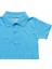 Turkuaz Kısa Kol Düz Yakalı 6-16 Yaş Çocuk Okul Lakos Tişört T-Shirt - 80238-TURKUAZ 3