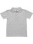 Gri Kısa Kol Düz Yakalı 6-16 Yaş Çocuk Okul Lakos Tişört T-Shirt - 80238-GRI 1
