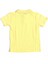 Sarı Kısa Kol Düz Yakalı 6-16 Yaş Çocuk Okul Lakos Tişört T-Shirt - 80238-SARI 2