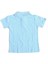 Mavi Kısa Kol Düz Yakalı 6-16 Yaş Çocuk Okul Lakos Tişört T-Shirt - 80238-MAVI 2