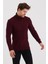 Erkek Bordo Örgü Desenli Triko KAZAK-TRZ8147R01S 2