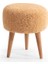 Peluş Puf Ahşap Ayak 2