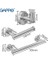 3-Piece Setgold Siyah Banyo Donanım Seti Siyah Robe Kanca Tek Havlu Bar Robe Kanca Kağıt Tutucu Banyo Aksesuarları | Banyo Donanım Setleri (Gümüş) (Yurt Dışından) 3