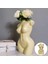 Vücut Saksı Vazo Ekicileri Tutucu Centerpieces Sanat Heykel Ev Dekor Sarı 5