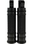 Harley Black Için Universal Motosiklet Cnc Footpeg Pedalları 1