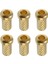 6pcs Gitar Vücut Stres Ferrules Fromings Için Elektro Gitar Altın 2