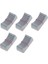 5pcs/set Plastik Mikser Düz Kayar Potansiyometre Düğmesi Fader Koyu Gri 2