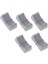 5pcs/set Plastik Mikser Düz Kayar Potansiyometre Düğmesi Fader Koyu Gri 3