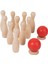 Ahşap Çocuk Bowling Oyuncak Aile Oyunu Pervane Çocuk Ler Için Erken Gelişim (Yurt Dışından) 2