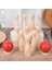 Ahşap Çocuk Bowling Oyuncak Aile Oyunu Pervane Çocuk Ler Için Erken Gelişim (Yurt Dışından) 4