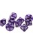 10X On Taraflı Zar D10 D & D Trpg Tahtası Oyunu Oynarken Mor (Yurt Dışından) 3