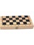 3 Arada 1 Satranç Seti - Depolama ile Katlanan Ahşap Satranç Tahtası - Satranç Damaları Taşımacılar Yeni Başlayanlar Yetişkinler, Taşınabilir ve Seyahat Için Kolay 24X24CM (Yurt Dışından) 1