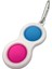 Silikon Basit Dimple Fidget Oyuncak Anahtarlık Stres Rölyefi Elde Taşıyıcı Mini Focus Ilgi Duyusal Oyuncak Çocuklar Için Erken Eğitim Oyuncakları Gül Kırmızı Mavi (Yurt Dışından) 1