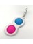 Silikon Basit Dimple Fidget Oyuncak Anahtarlık Stres Rölyefi Elde Taşıyıcı Mini Focus Ilgi Duyusal Oyuncak Çocuklar Için Erken Eğitim Oyuncakları Gül Kırmızı Mavi (Yurt Dışından) 3