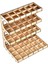 Dıy Craft Boya Şişeleri Ahşap Depolama Rafı Modül Tutucu Organizatör 4 Katmanlı 60 Grid (Yurt Dışından) 3