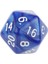 10 Zindanlar D & D Rol Oynama Oyunları Yirmi Taraflı D20 120 Zar Mavi (Yurt Dışından) 4