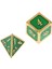 7x Polyhedral Zar Seti D4D20 Ölümler Altın Koyu Yeşil Için Masa Oyuncak Oyuncak (Yurt Dışından) 3