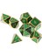 7x Polyhedral Zar Seti D4D20 Ölümler Altın Koyu Yeşil Için Masa Oyuncak Oyuncak (Yurt Dışından) 5