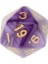 7 4/6/8/10/12/20 Polyhedral Taraflı Zar Dnd Mtg Rpg Parti Oyunları Için Mor (Yurt Dışından) 3