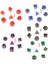 7 4/6/8/10/12/20 Polyhedral Taraflı Zar Dnd Mtg Rpg Parti Oyunları Için Mor (Yurt Dışından) 4