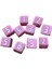 10X 16MM Zar Set Set Kare Zar Masa Oyunu Eğitim Oyuncakları Parti Pembe Iyilik (Yurt Dışından) 1