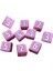 10X 16MM Zar Set Set Kare Zar Masa Oyunu Eğitim Oyuncakları Parti Pembe Iyilik (Yurt Dışından) 3