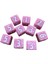 10X 16MM Zar Set Set Kare Zar Masa Oyunu Eğitim Oyuncakları Parti Pembe Iyilik (Yurt Dışından) 5