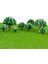 10X Ağaçlar W / Beyaz Çiçek Modeli Demiryolu Manzara Tren Düzeni Wargame Diorama (Yurt Dışından) 4