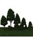 24PC / Set Karışık Boyutu Açık Yeşil Kavak Modeli Ağaçlar Tren Park Düzeni (Yurt Dışından) 4
