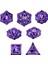 Polyhedral Zar D4 D6 D8 D10 D12 D20 Rol Oynama Zar Dnd Masa Oyunları Için Mor (Yurt Dışından) 1