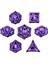 Polyhedral Zar D4 D6 D8 D10 D12 D20 Rol Oynama Zar Dnd Masa Oyunları Için Mor (Yurt Dışından) 2