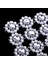 10 Metre Ayçiçeği Rhinestone Zinciri Şerit Dikiş Dikiş Dekor Aplike Gümüş (Yurt Dışından) 3
