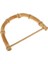 12.5 cm Bambu Torba Askısı Çerçeve Çanta Yapımı Için Ahşap Sap (Yurt Dışından) 1
