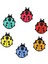 6ADET Işlemeli Ladybird Yamaları Ceketler Için Motif Aplike Sırt Çantası Giysileri (Yurt Dışından) 2