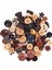 200PCS Ahşap Düğmeleri Scrapbooking Dikiş Için Düz Backbilt Diy El Sanatları Gömlek (Yurt Dışından) 1