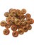 30 Adet Vintage Ahşap 4 Delik Yuvarlak Ahşap Dikiş Düğmeleri Craft Brown Tarif Edildiği Gibi (Yurt Dışından) 5