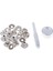 Paslanmaz Çelik 15MM Snap Defener Punch Tool Kit 6 Adet Dikiş Bağlantı Elemanları ile (Yurt Dışından) 1
