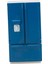 Ahşap Buzdolabı Buzdolabı Modeli 1:12 Dollhouse Minyatür Mobilya Mavi 1