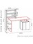 Melis Çalışma Masası Beyaz-Antrasit 129X147X60 4 Raflı Dekoratif Özel Tasarım Kolay Kurulum 5