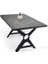 Doğal Ağaç Masif Kütük Masa ( Metal Ayak ) 90CM x 120CM + 2 Bank Bench 4
