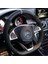 Opel Corsa D-E Dikmeli Deri Direksiyon Kılıfı Alkantra-Karbon Gri Yüzüklü 2