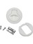 2 Adet Beyaz Güverte Kaplama 1/2 "kapı Siyah 2" Floş Çekme Slam Mandalı Tekne Deniz (Yurt Dışından) 4