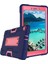 Galaxy Tab A İçin Darbeye Dayanıklı Tablet Kılıfı - Koyu Mavi - Pembe (Yurt Dışından) 2