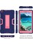 Galaxy Tab A İçin Darbeye Dayanıklı Tablet Kılıfı - Koyu Mavi - Pembe (Yurt Dışından) 5