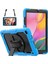Galaxy Tab A İçin Darbeye Dayanıklı Tablet Kılıfı - Mavi - Siyah (Yurt Dışından) 1