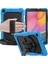 Galaxy Tab A İçin Darbeye Dayanıklı Tablet Kılıfı - Mavi - Siyah (Yurt Dışından) 4