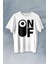 On Off Aç Kapa Urban Street Wear Baskılı Tişört Unisex T-Shirt 1